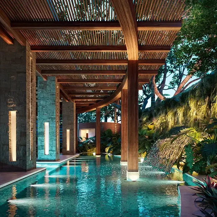 Spa pool at Secrets Playa Blanca Resort