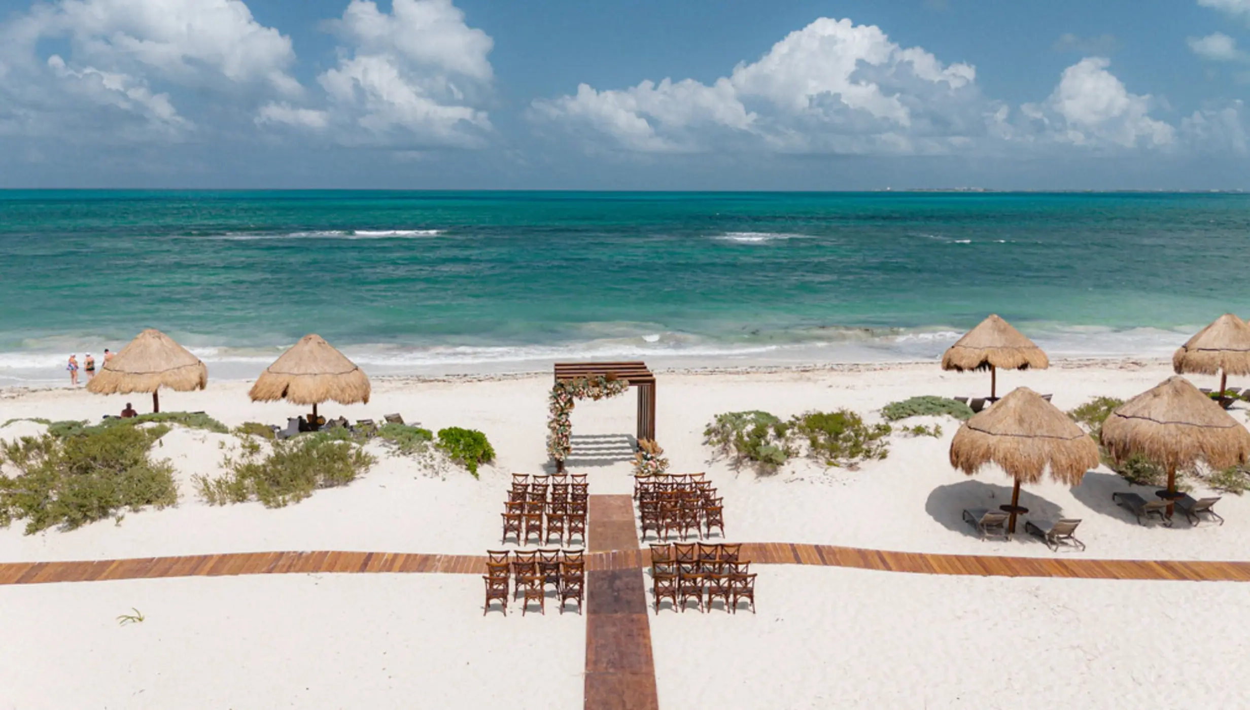 wedding gazebo venue at Secrets Playa Blanca