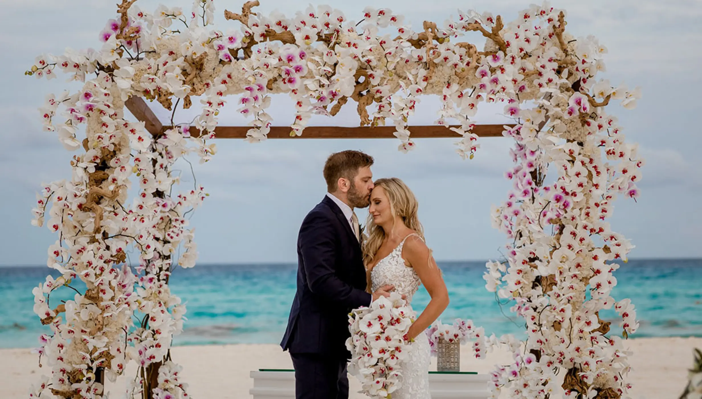 Beach Wedding at Secrets The Vine Cancun.