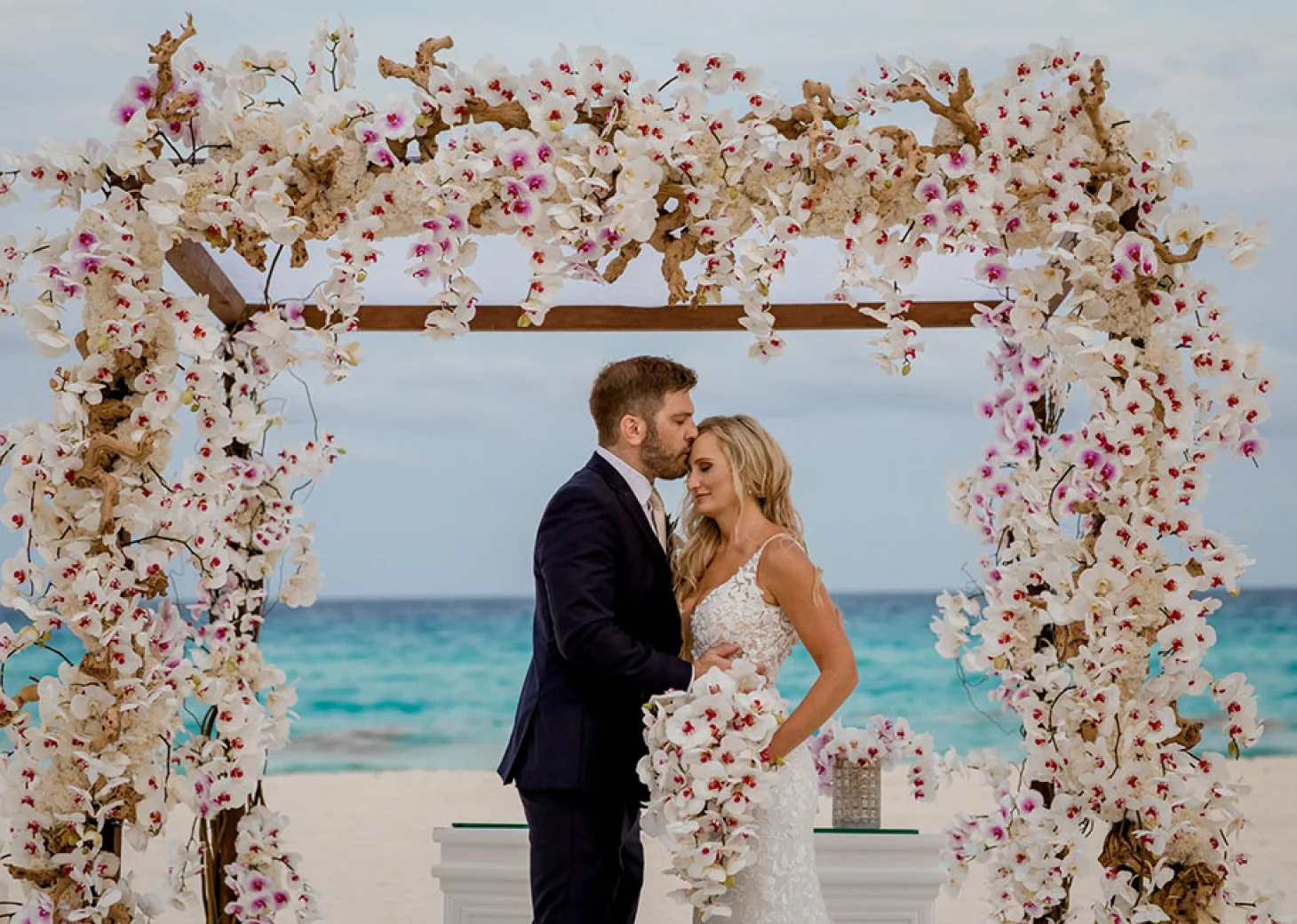 Beach Wedding at Secrets The Vine Cancun.