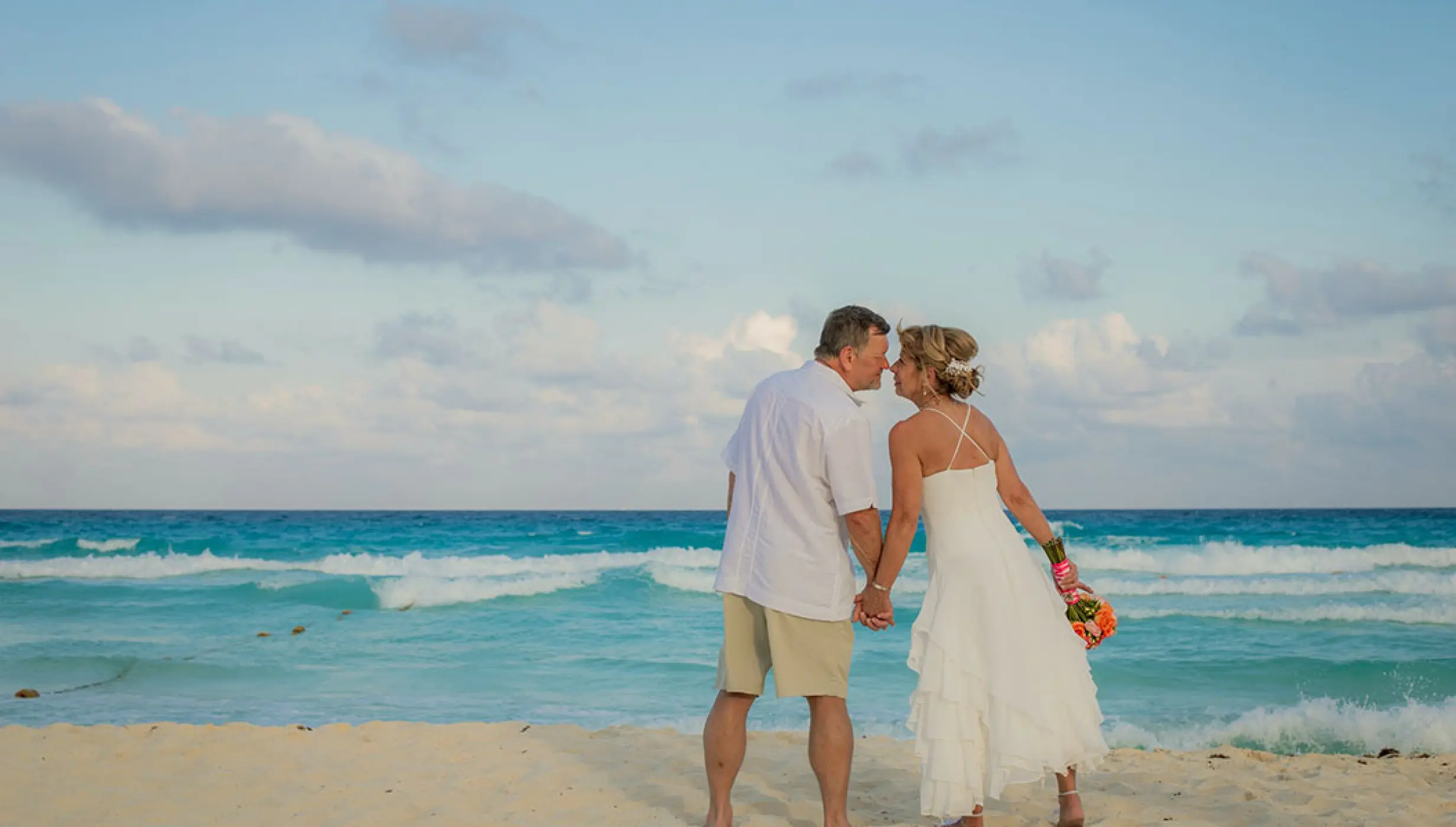 Beach Wedding at Secrets The Vine Cancun.