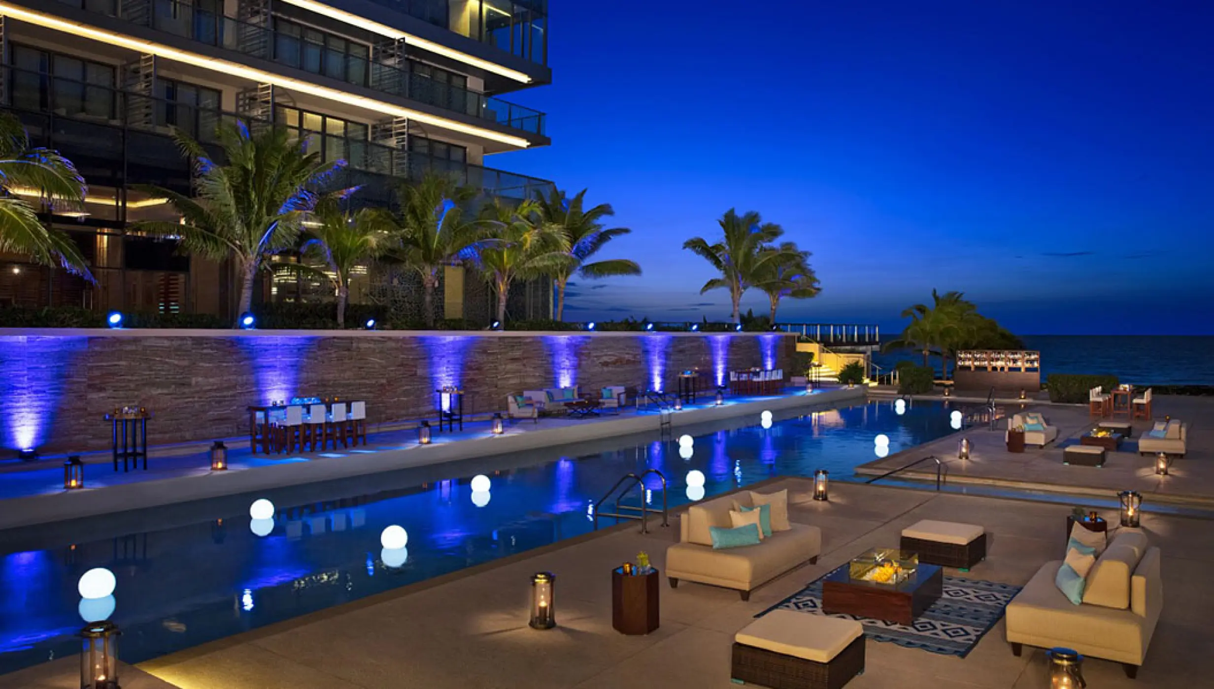 Pool wedding venue at Secrets The Vine Cancun.