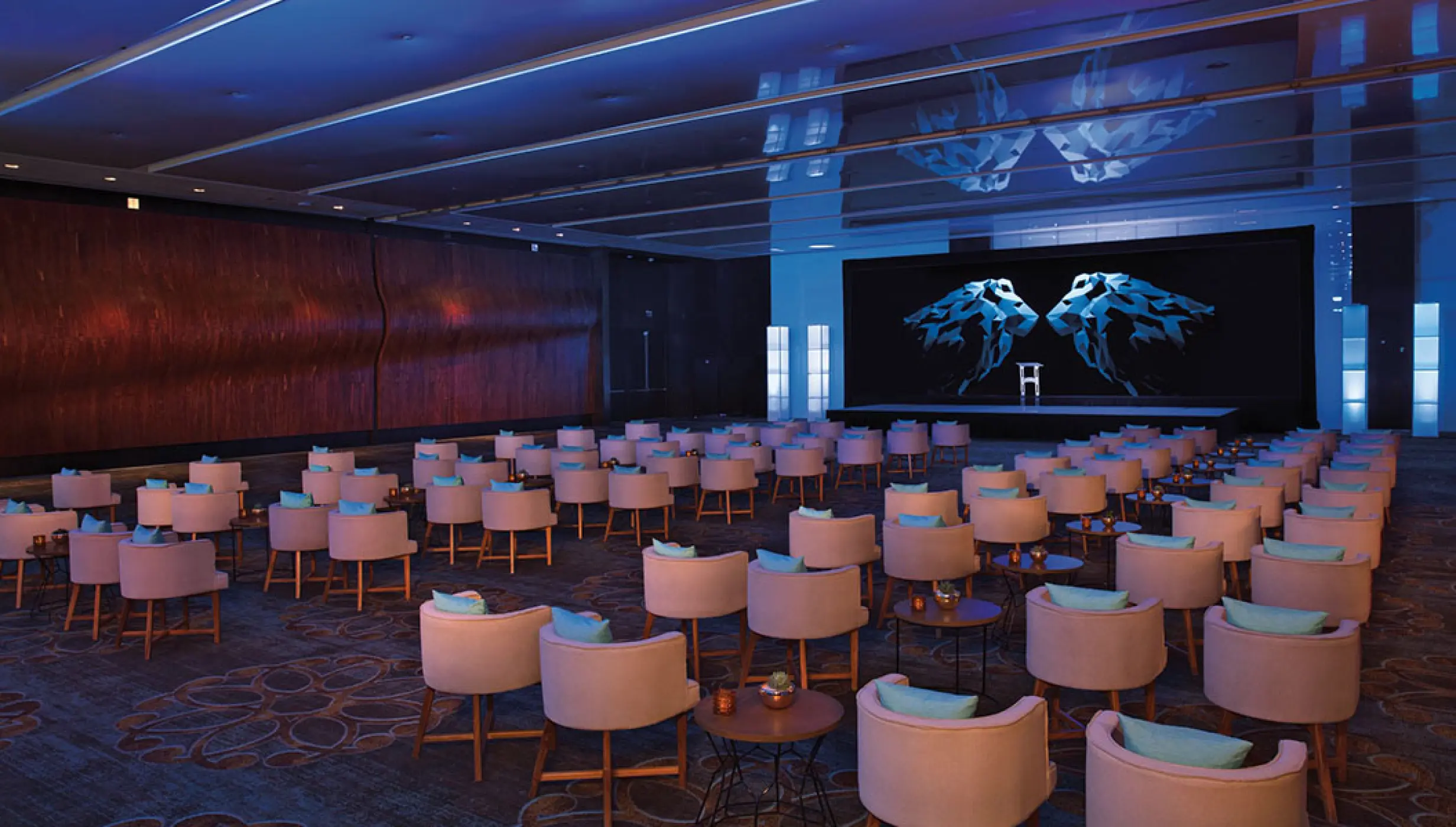 Ballroom wedding venue at Secrets The Vine Cancun.