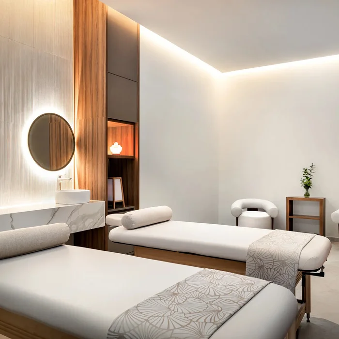 massage cabin at the spa at Secrets Tides Punta Cana