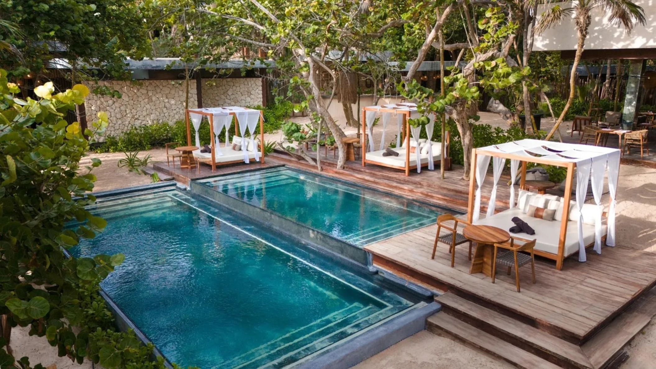 beach club pool at Secrets Tulum