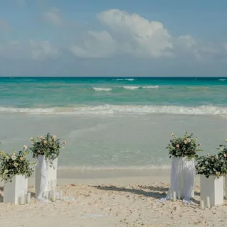 beach wedding venue at Secrets Tulum