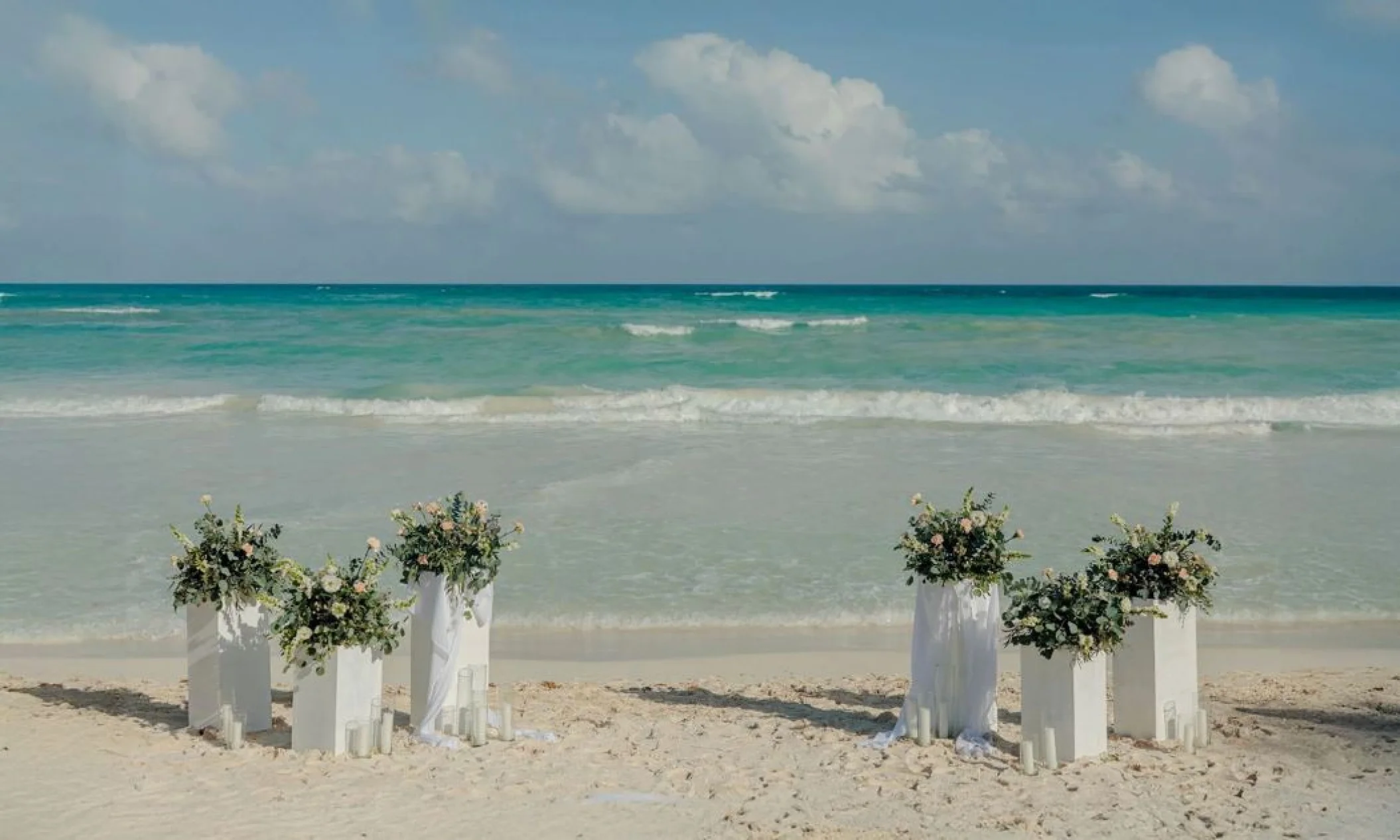 beach wedding venue at Secrets Tulum