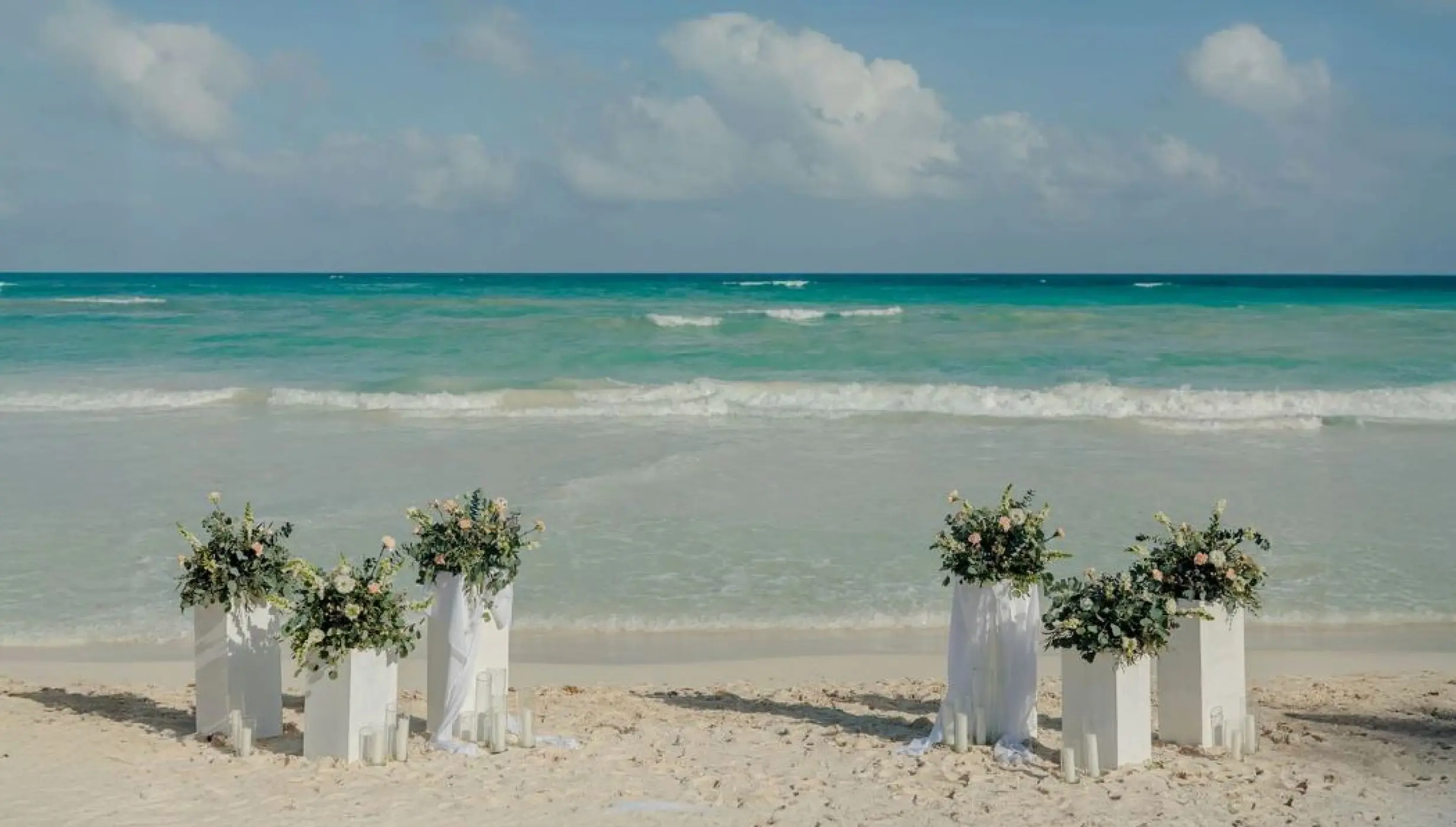 beach wedding venue at Secrets Tulum