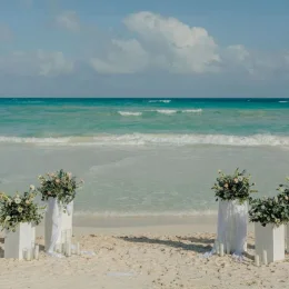 beach wedding venue at Secrets Tulum