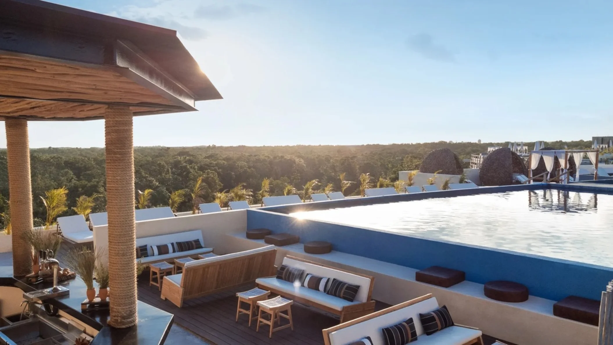 pool and pool bar at Secrets Tulum