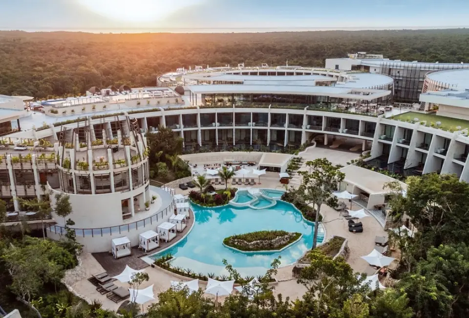 Secrets Tulum aerial view