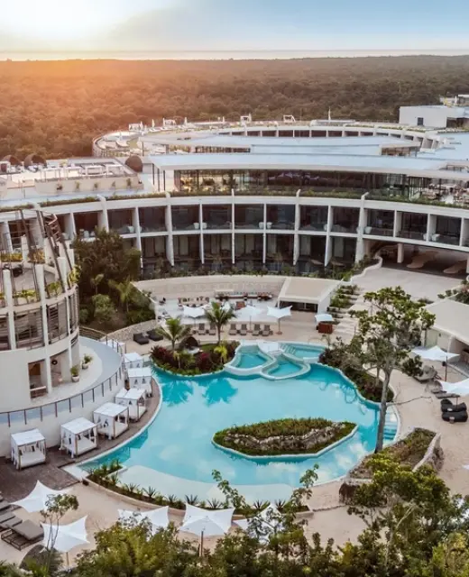 Secrets Tulum aerial view