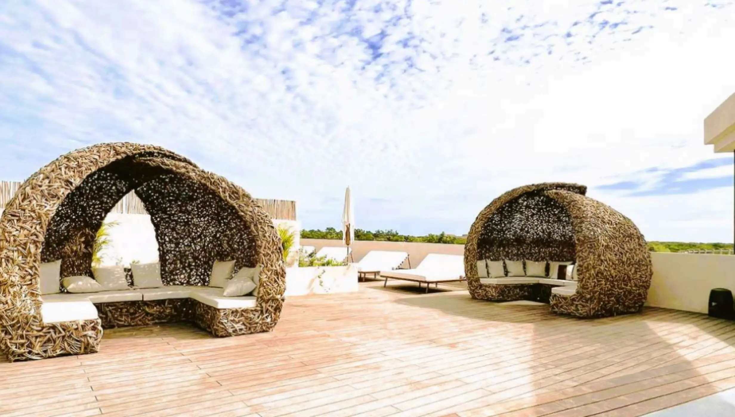 Secrets Tulum poolside deck venue