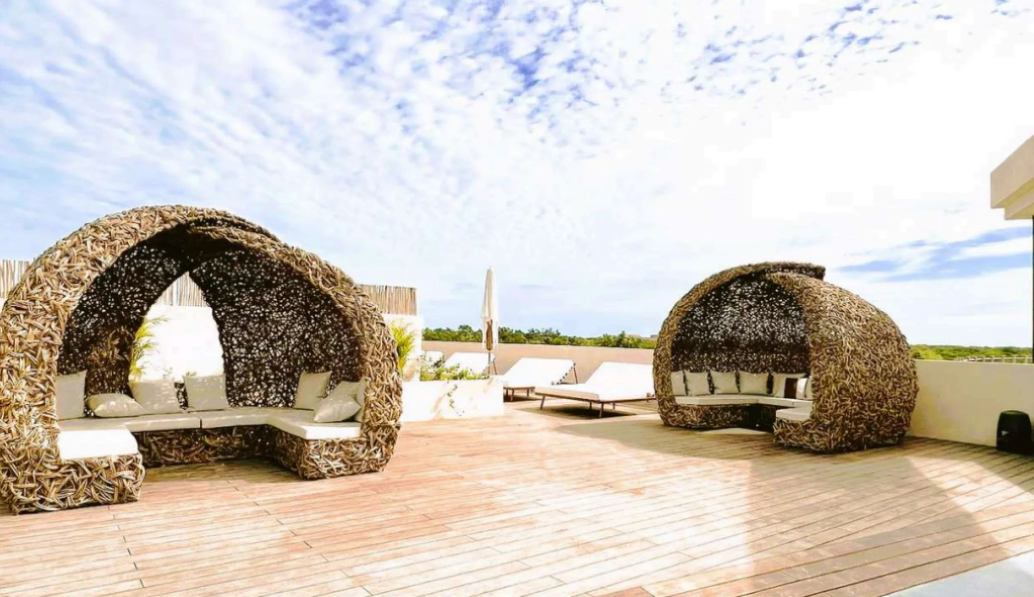 Secrets Tulum poolside deck venue