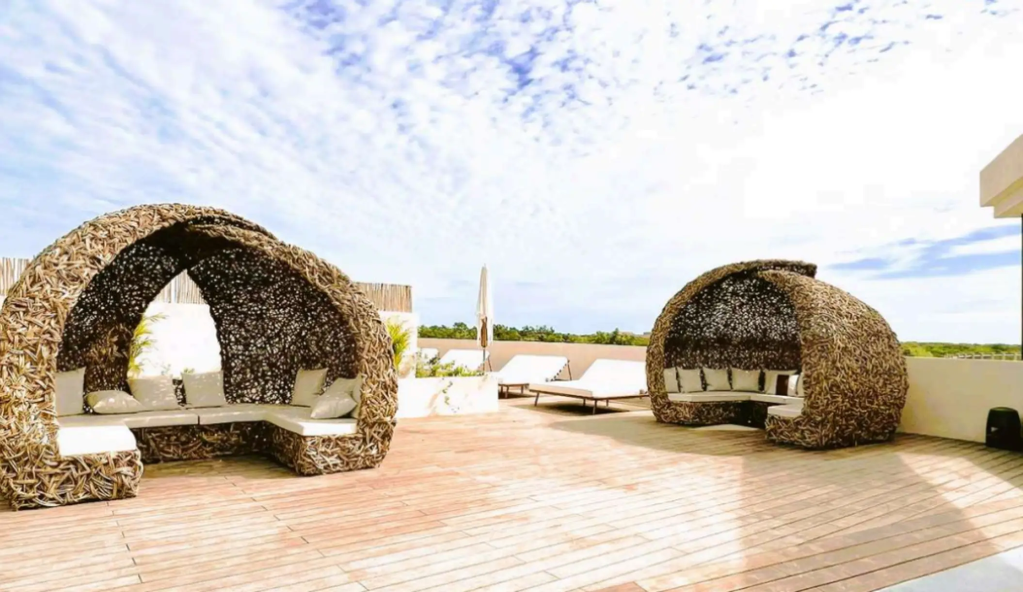Secrets Tulum poolside deck venue