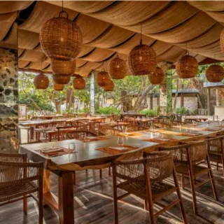 seaside restaurant at Secrets Tulum
