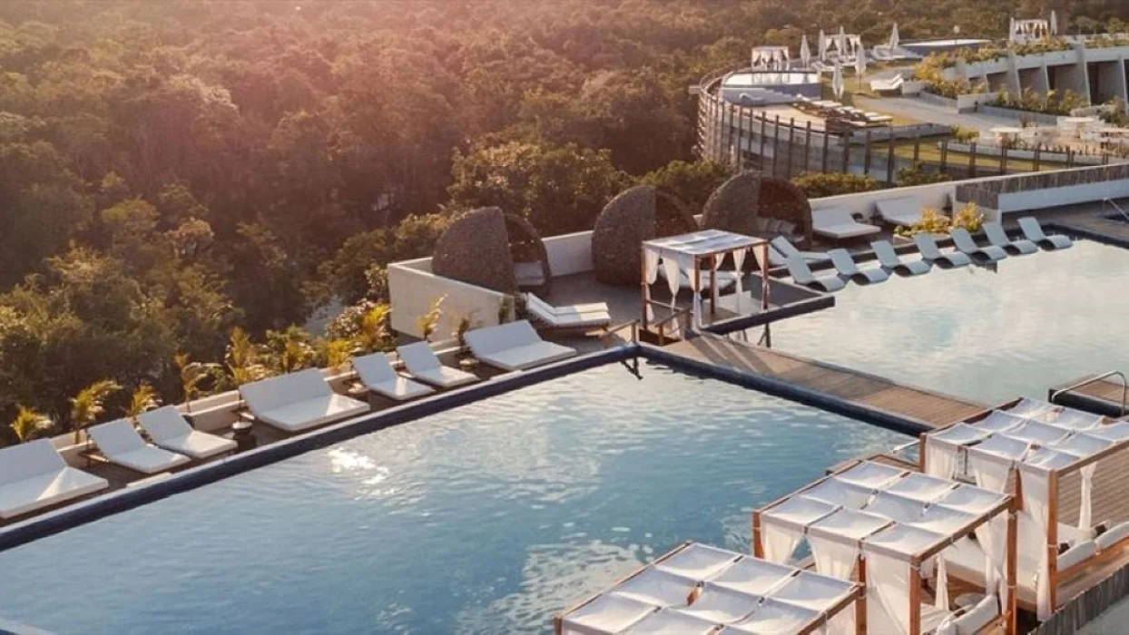 Secrets Tulum sly pool deck venue