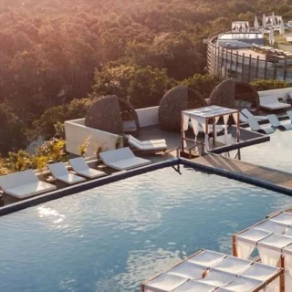 Secrets Tulum sly pool deck venue
