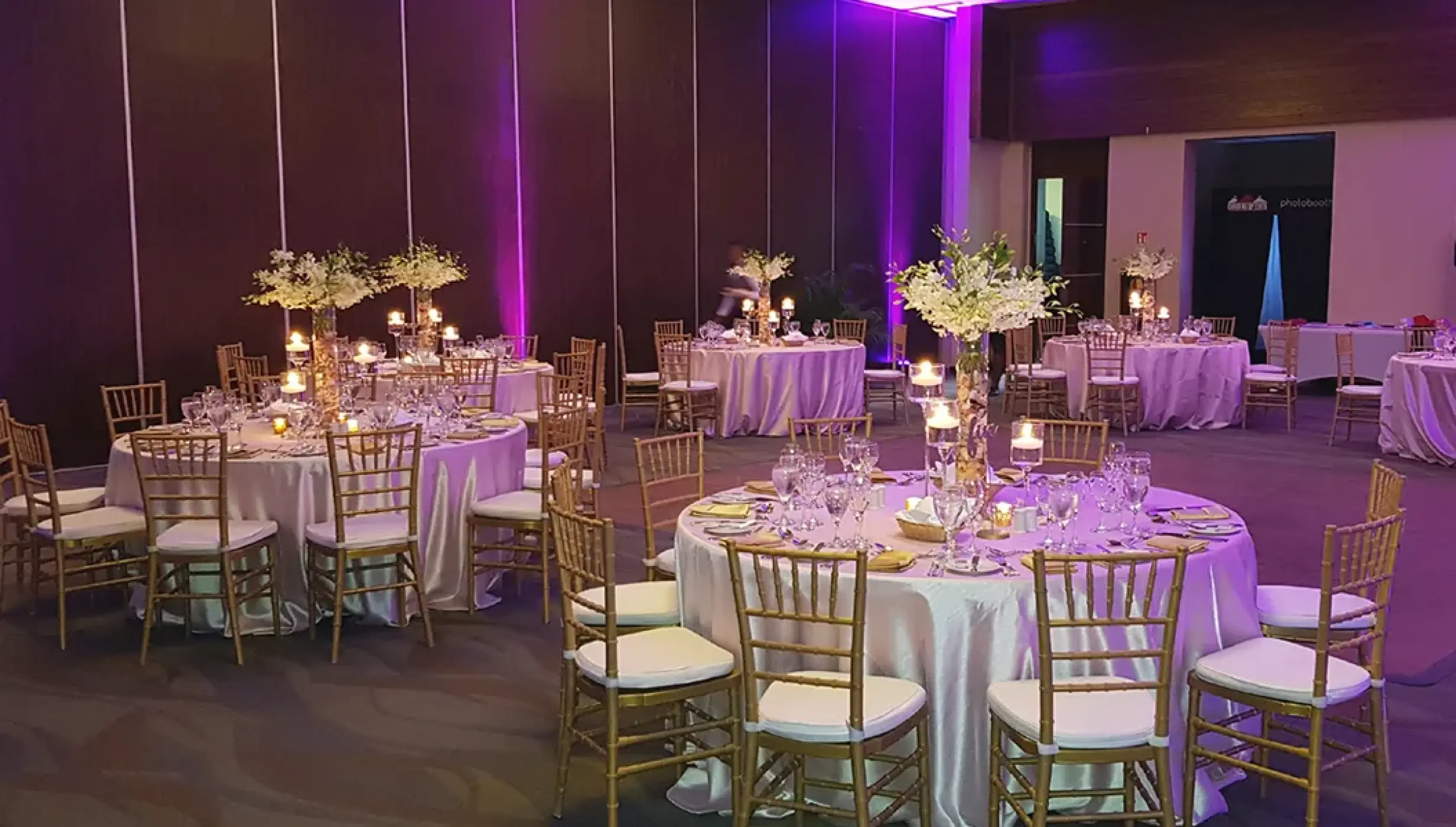 Reception on the Ballroom at Secrets Wild Orchid.