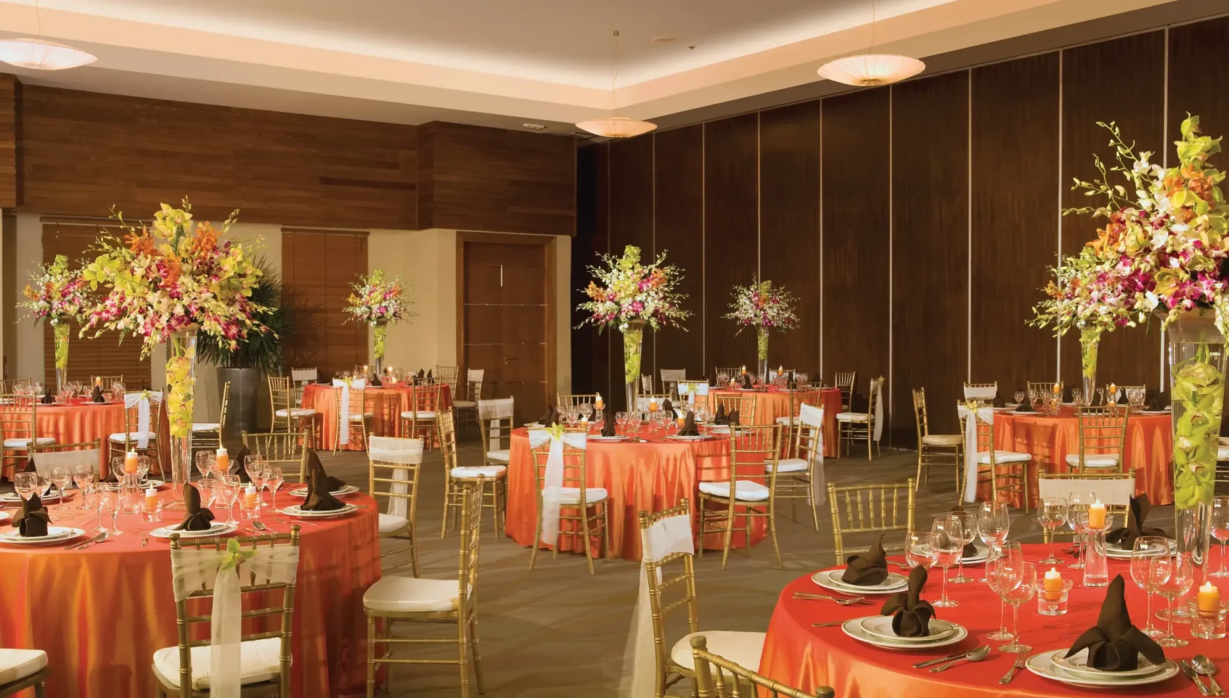 Reception on the Ballroom at Secrets Wild Orchid.