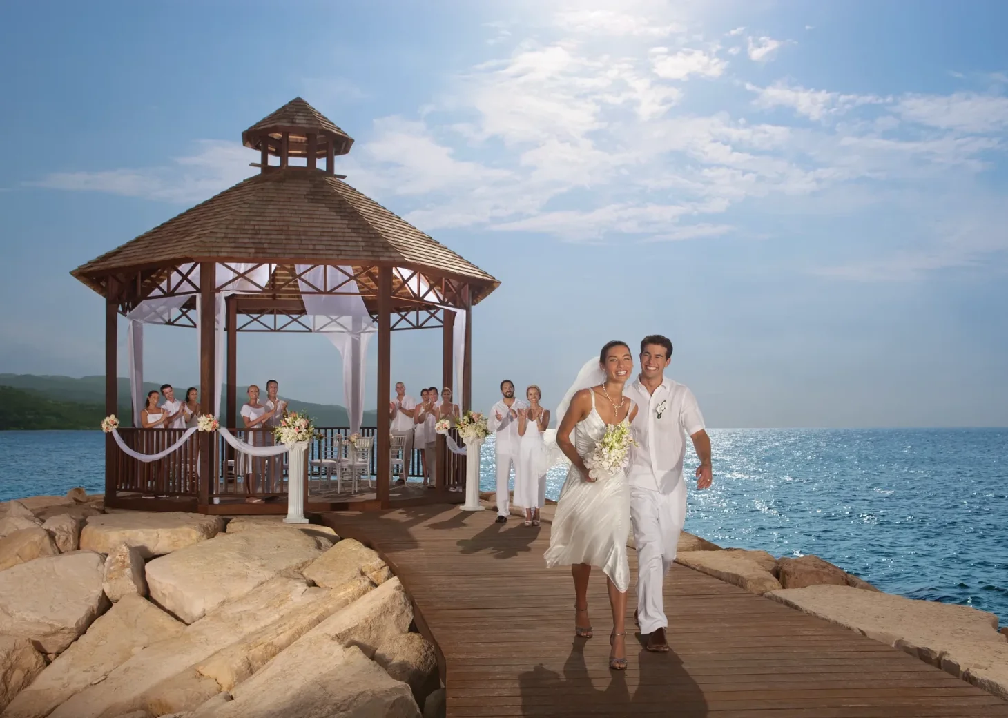 Secrets Wild Orchid Wedding at the gazebo