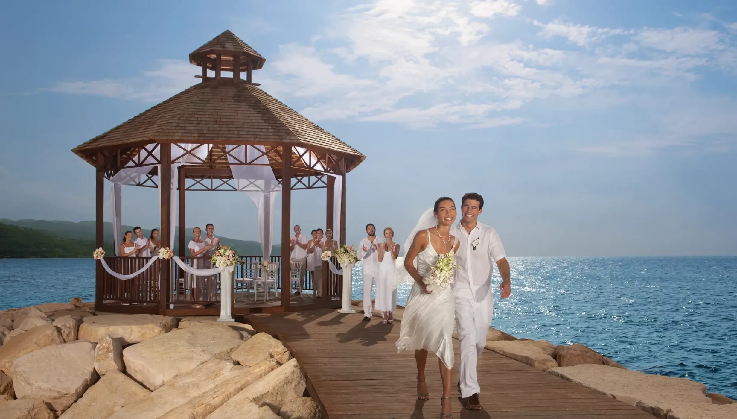 Secrets Wild Orchid Wedding at the gazebo