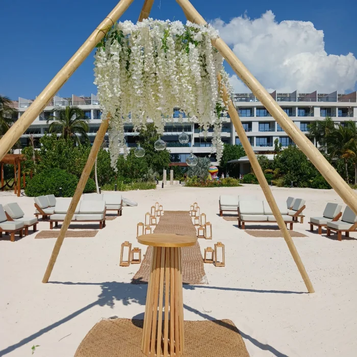 Central Beach venue at SLS Playa Mujeres