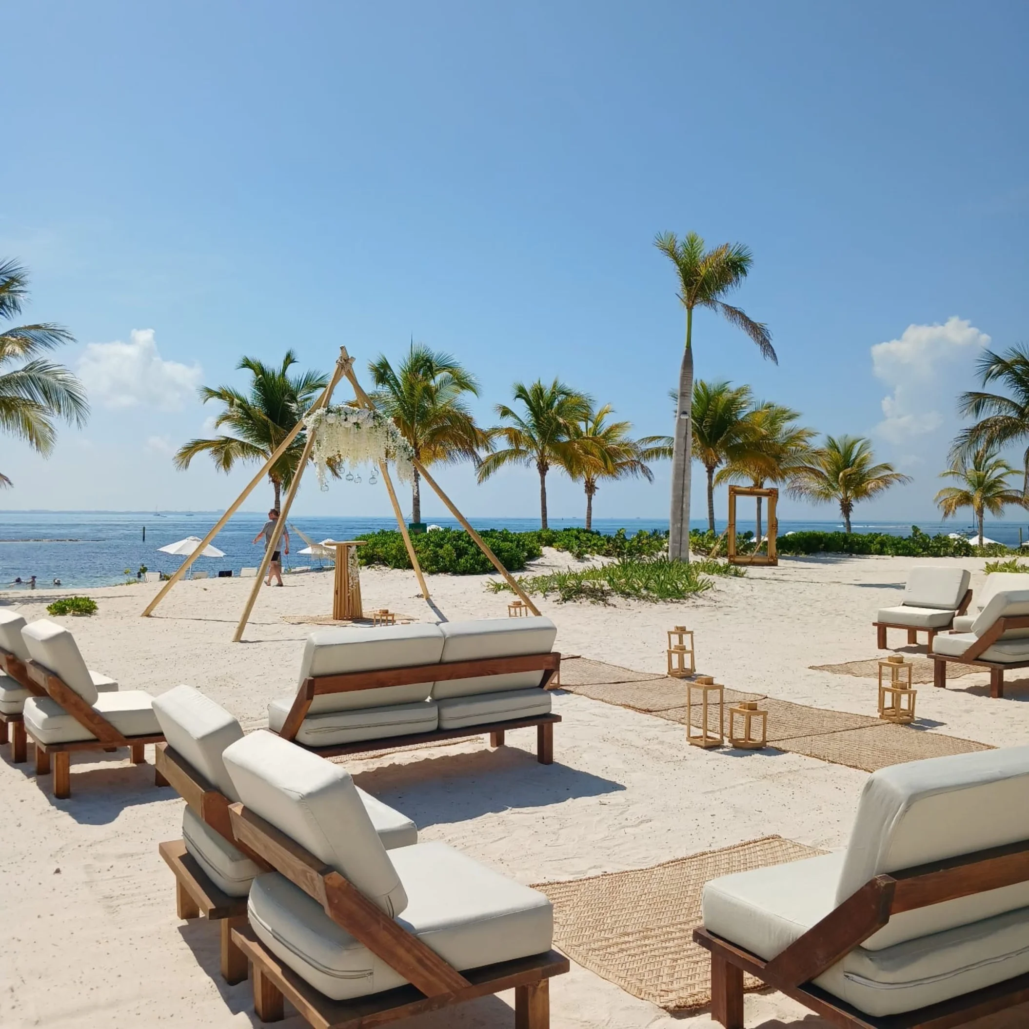 Central Beach venue at SLS Playa Mujeres