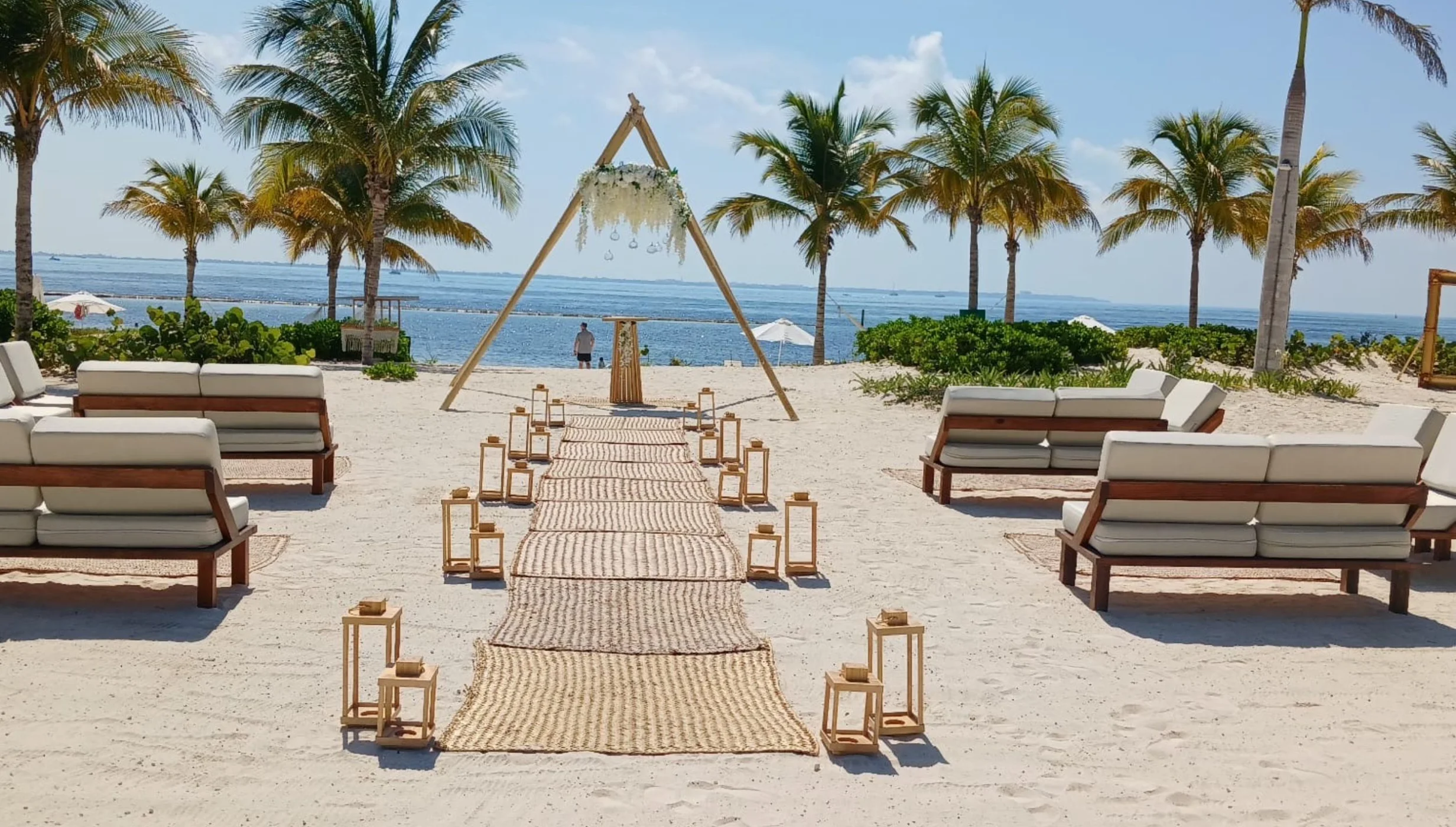Central Beach venue at SLS Playa Mujeres