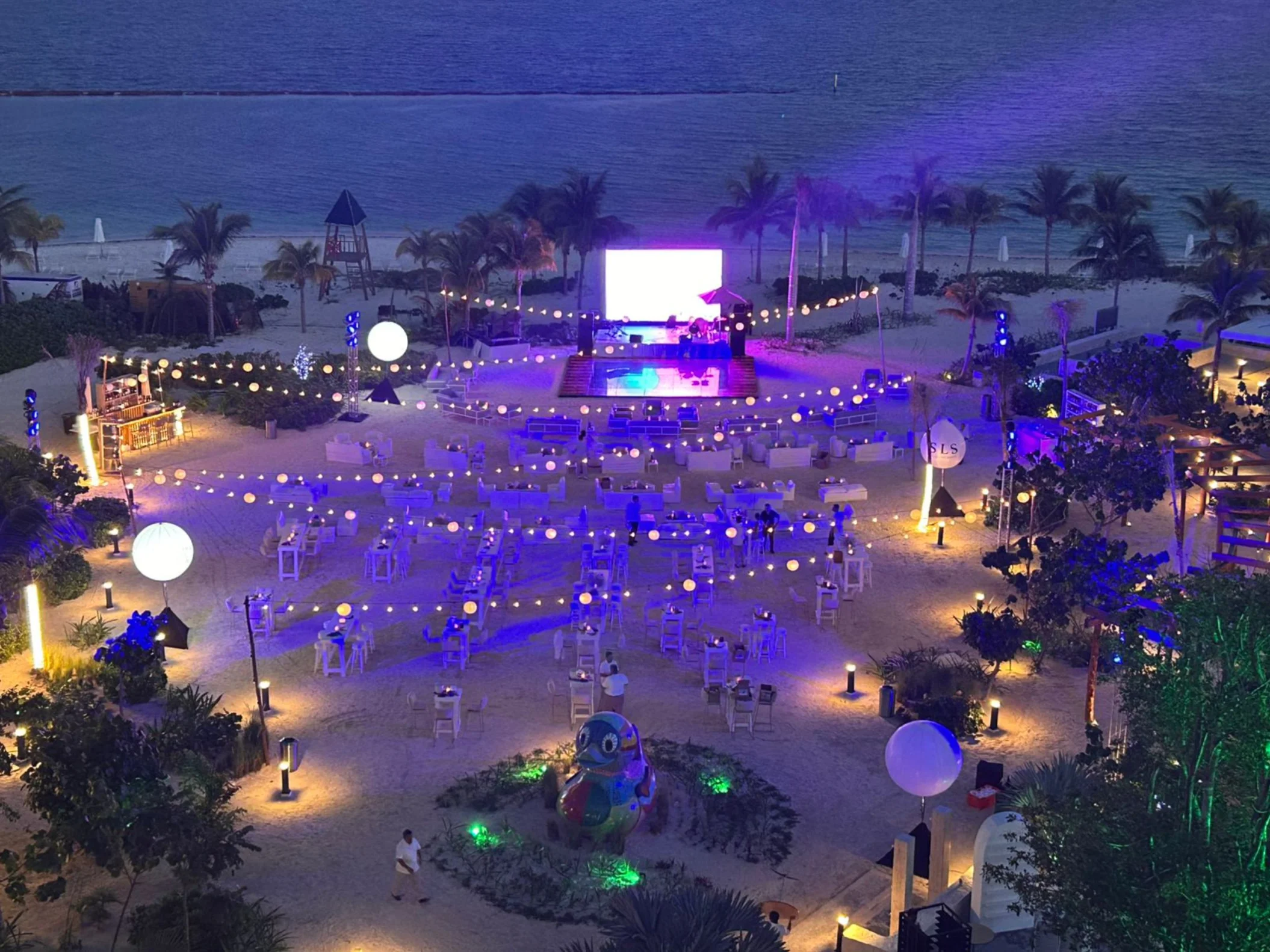 Central Beach venue at SLS Playa Mujeres