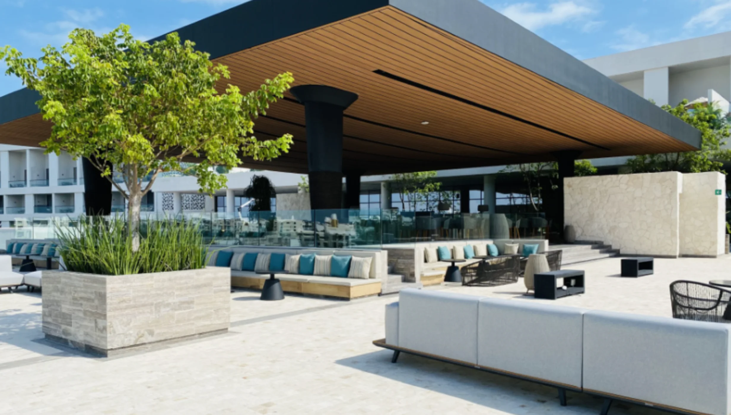 golden hour bar at SLS Playa Mujeres