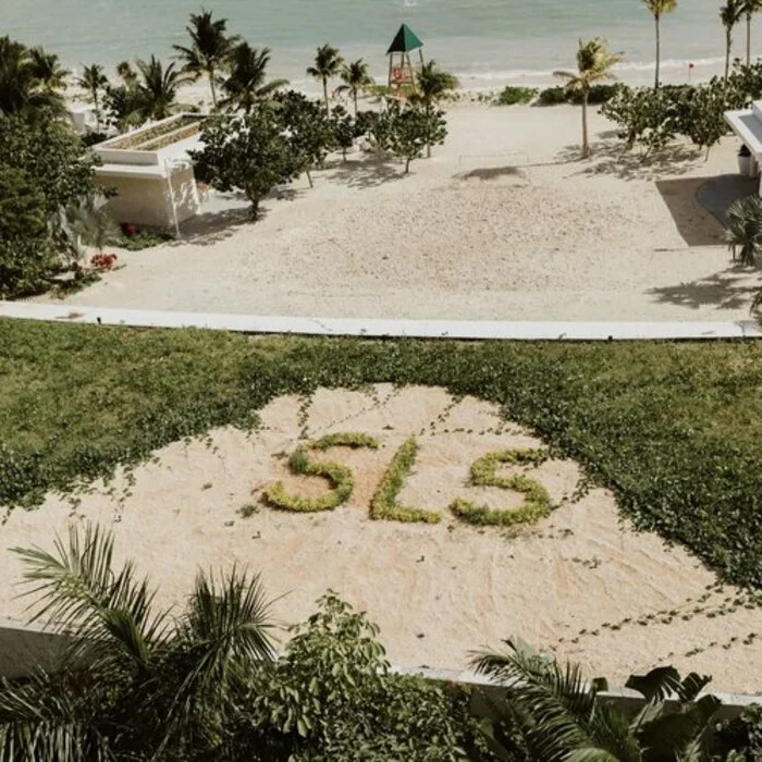 jungle beach venue at SLS Playa Mujeres