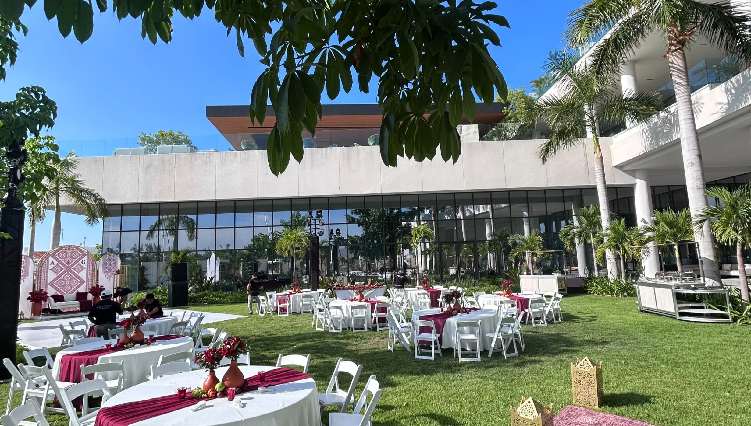 Marina Lawn venue at SLS Playa Mujeres