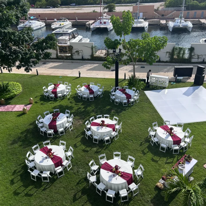 Marina Lawn venue at SLS Playa Mujeres