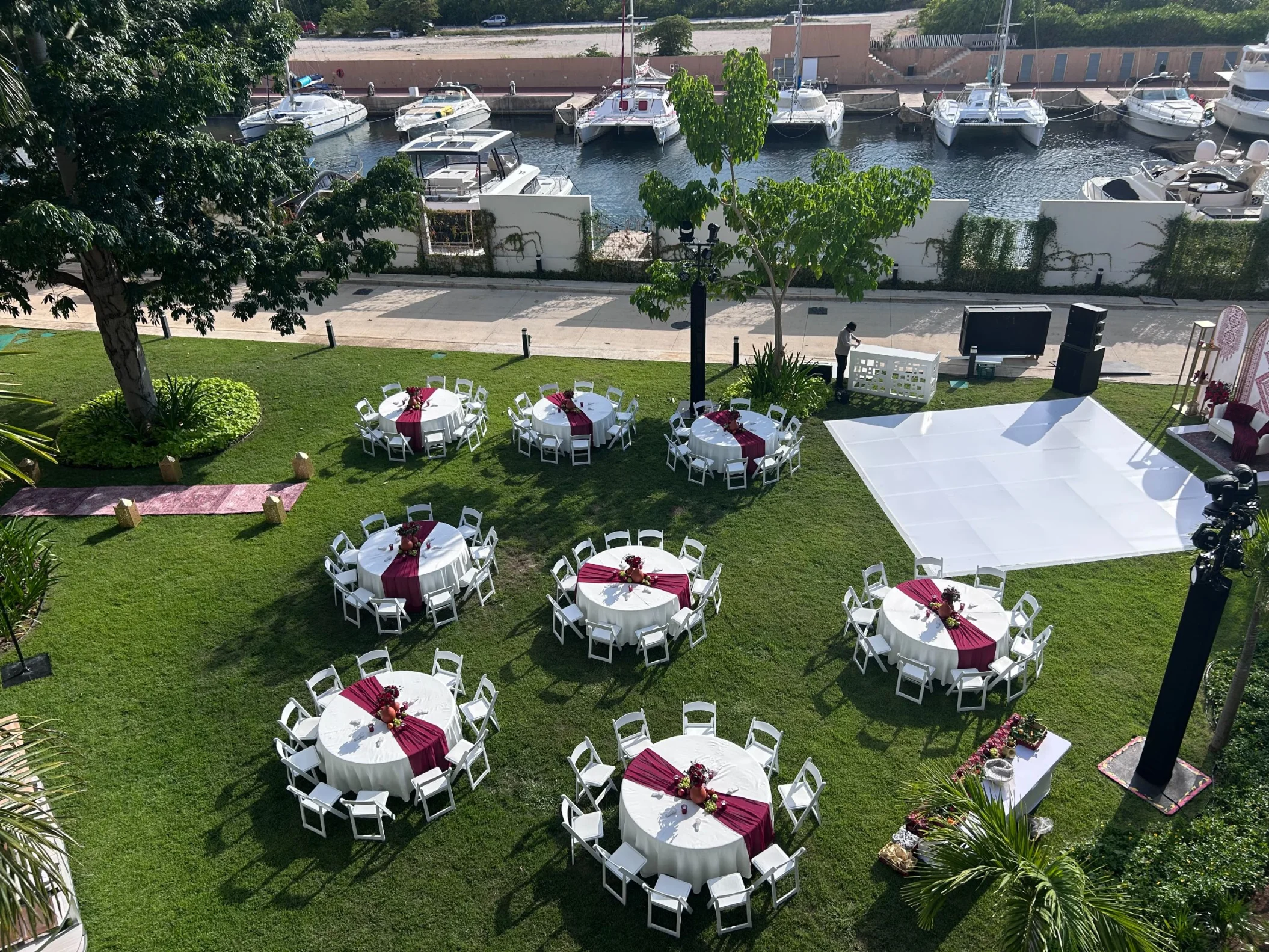 Marina Lawn venue at SLS Playa Mujeres