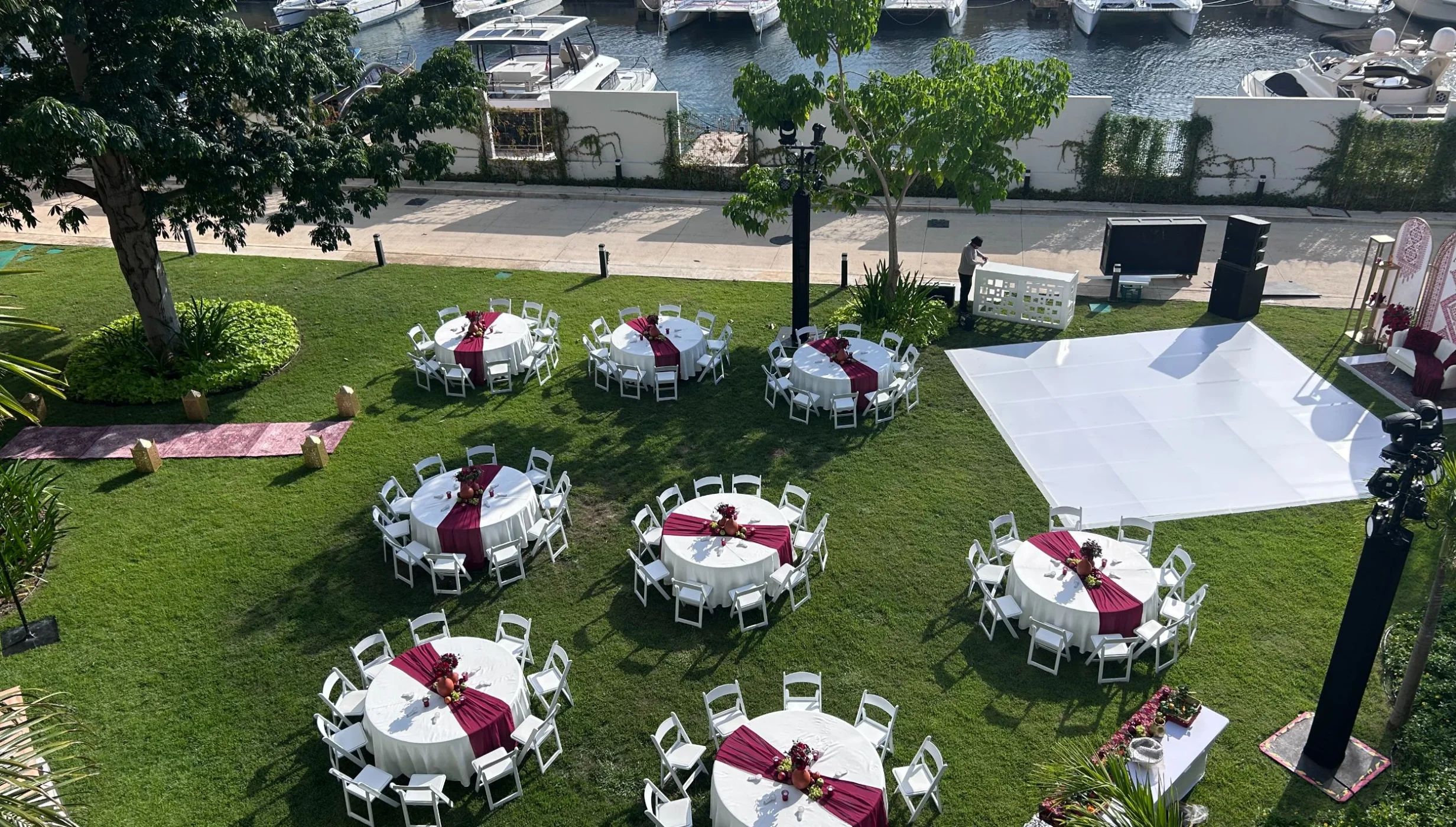 Marina Lawn venue at SLS Playa Mujeres