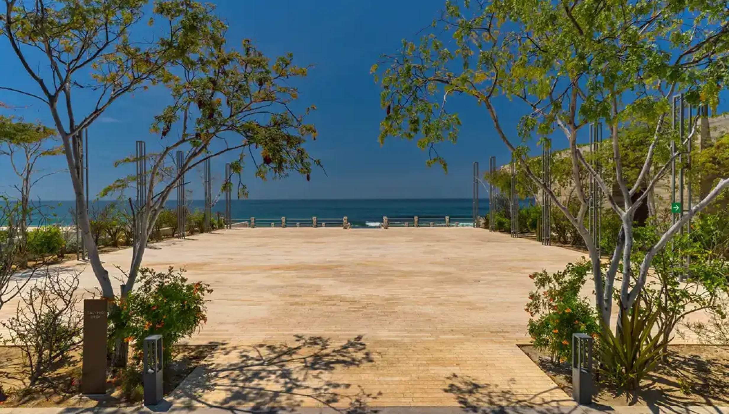 Calypso terrace wedding venue at Solaz Los Cabos