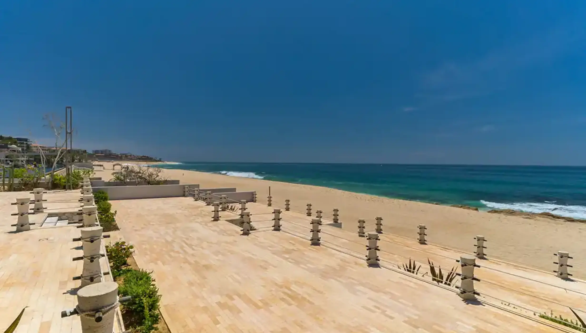 Calypso Terrace overlooking the beach at Solaz Los Cabos, Cabo San Lucas