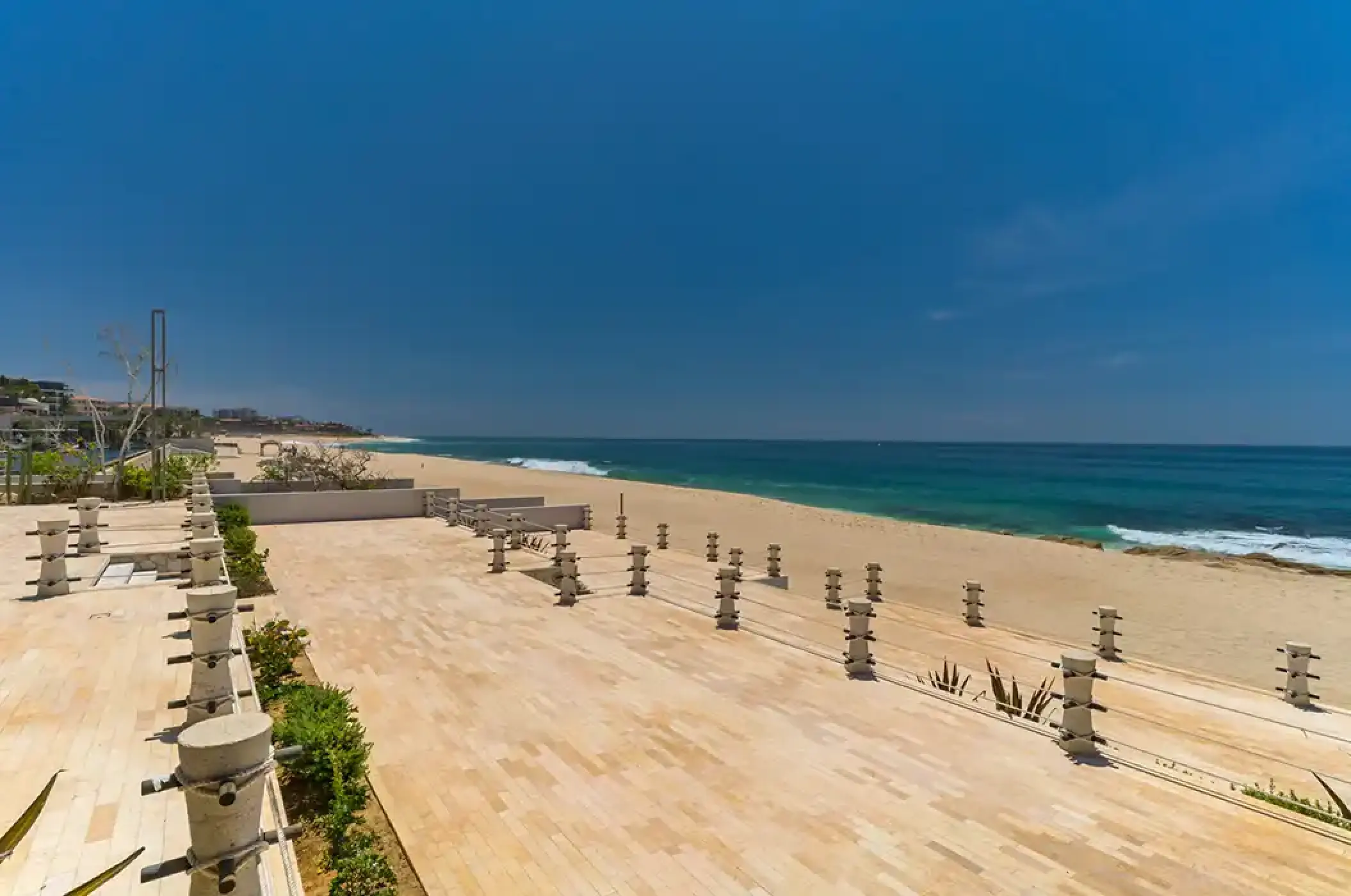 Calypso Terrace overlooking the beach at Solaz Los Cabos, Cabo San Lucas