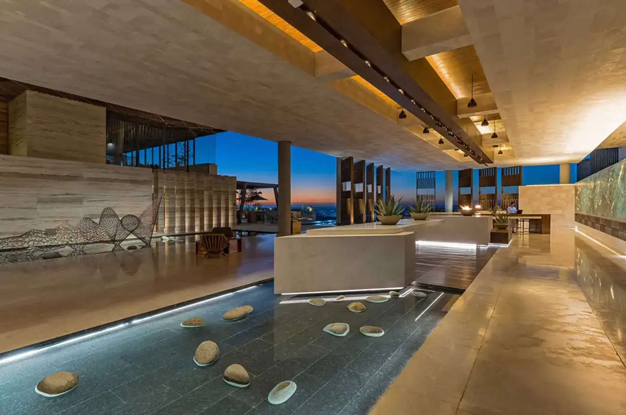 Lobby at Solaz Los Cabos
