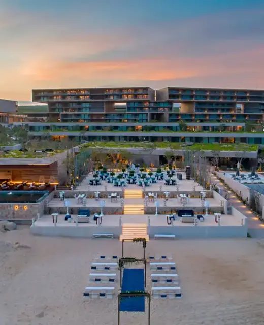 Ocean front deck at Solaz Los Cabos