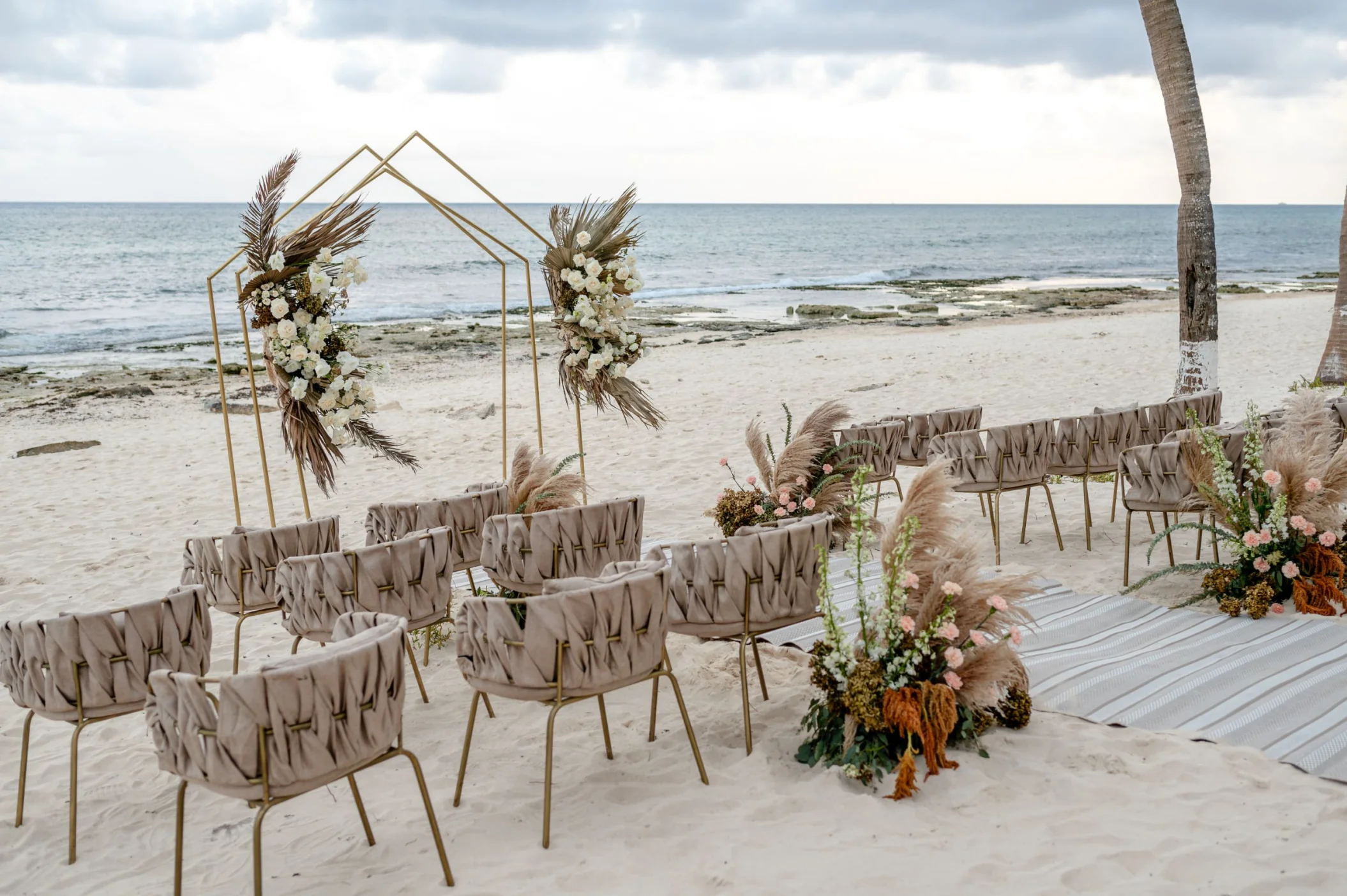 Beachfront Reef ceremony setup at The Beachfront by The Fives