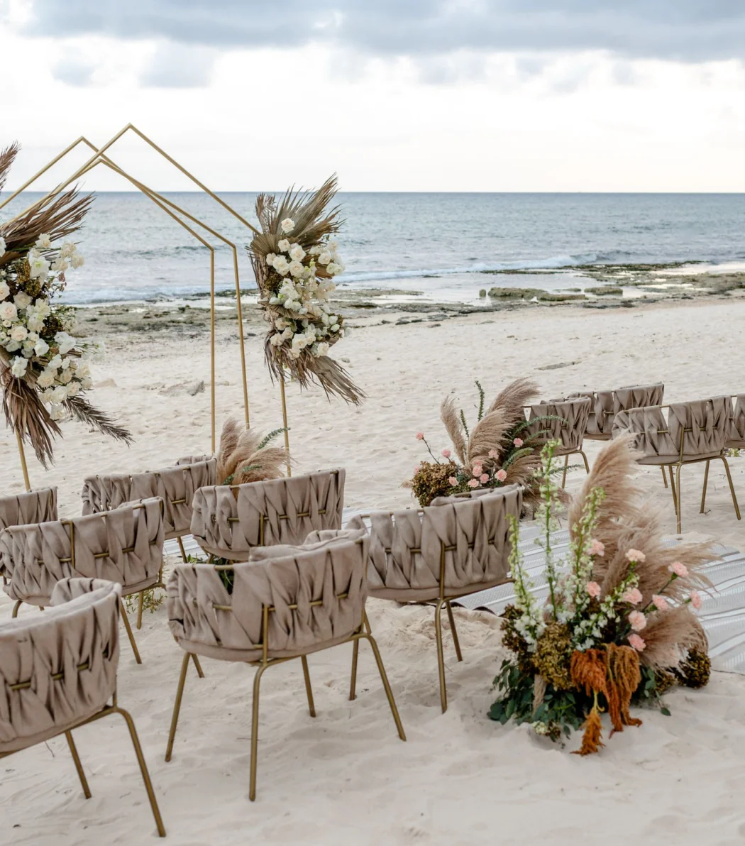 Beachfront Reef ceremony setup at The Beachfront by The Fives