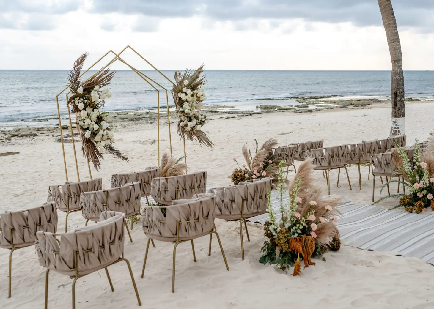 Beachfront Reef ceremony setup at The Beachfront by The Fives