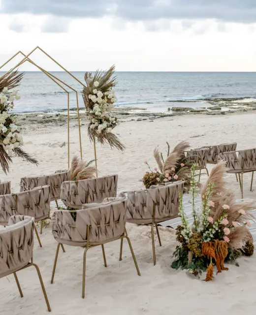 Beachfront Reef ceremony setup at The Beachfront by The Fives