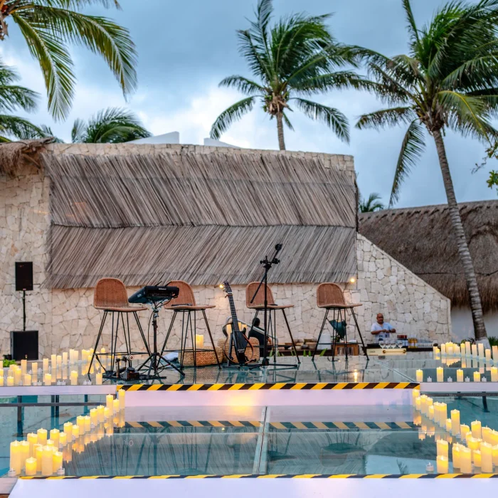 pool terrace venue at The Beachfront by The Fives