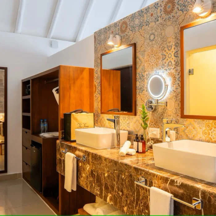 washroom of suite at The Beachfront by The Fives