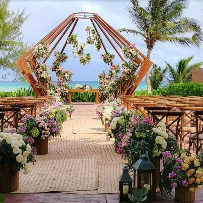 beachfront gazebo venue at The Fives Beach Hotel & Residences