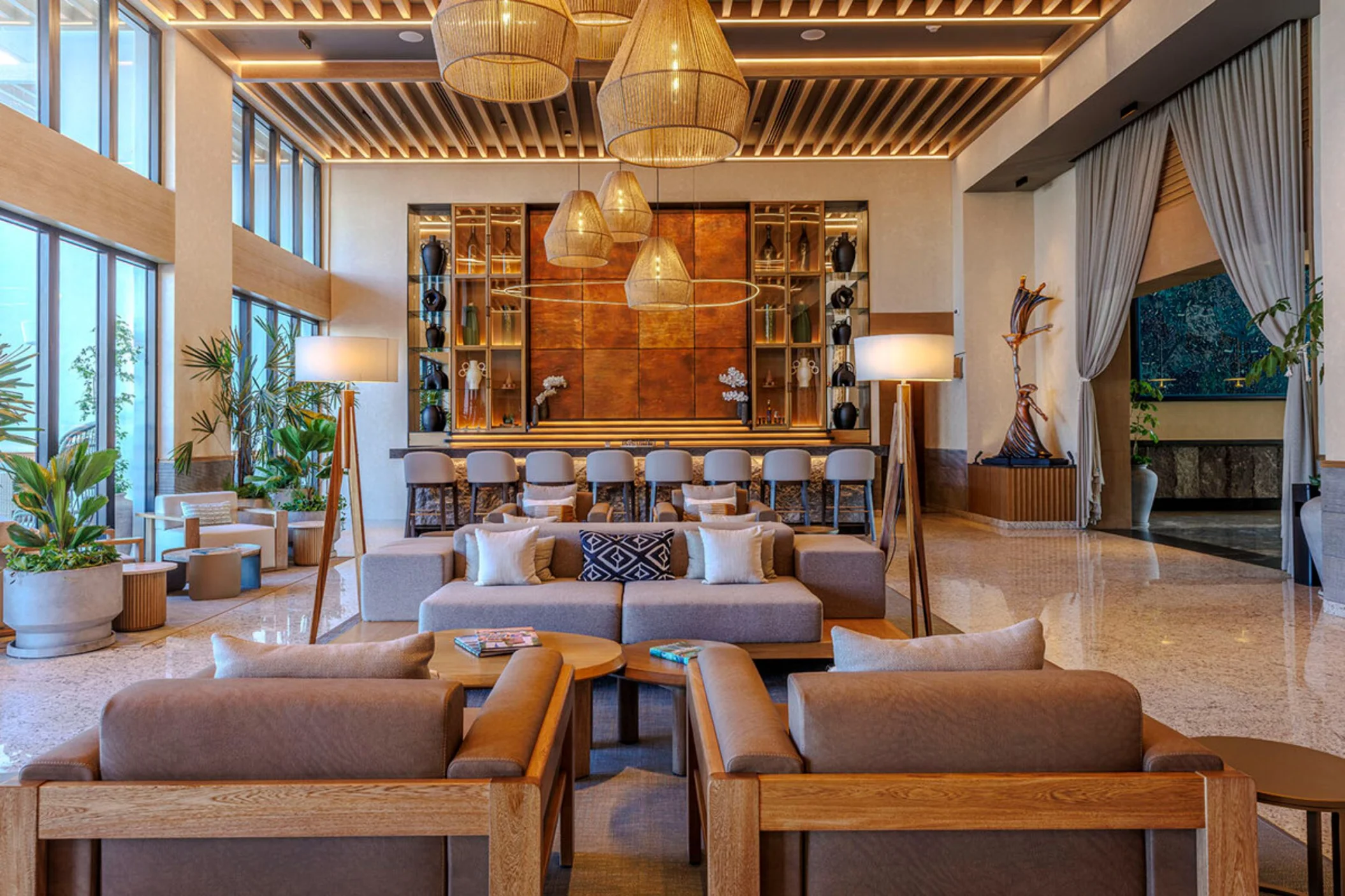 lobby and lobby bar at UNICO Riviera Nayarit
