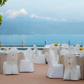 Aqua Bar Terrace wedding venue at Velas Vallarta Resort.